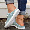 Women's Blue Floral Canvas Shoes - Comfortable and Stylish Outdoor Shoes