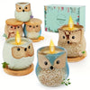 This Combo 6pcs of Owl Candle and Essential Oil Candle Gifts is a unique way to make a thoughtful gift. The candles are made of natural wax and provide a healing, relaxing atmosphere when burned. With its cute owl shape and essential oil aromas, you can bring joy and beauty to your loved ones.