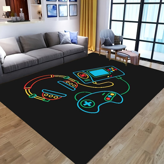 Decorate your gaming haven with this modern non-slip rug and carpet set. Durable and stylish, its anti-slip design provides extra traction to prevent slipping and sliding. Perfect for gaming and lounging.