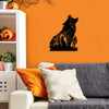 Enchanting Black Wolf Metal Art Wall Decor: A Hauntingly Beautiful Halloween Addition to Your Home