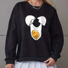 Women's Egg Graphic Crew Neck Casual Sweatshirt - Stylish and Comfortable Sports Sweatshirt