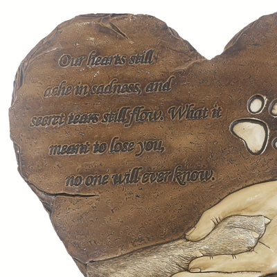 Heartfelt Pet Memorial: Engraved Angel Wings Dog Tombstone for your Beloved Pooch - Personalized Gifts