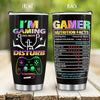 Game On: The Ultimate Gamer's Stainless Steel Tumbler – Perfect for Men, Teen Boys, Girls, and Boyfriends – Stay Refreshed During Epic Gaming Sessions!