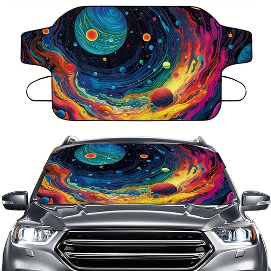 Magic Planet: The Ultimate Dual-Function Car Sunshade and Snowboard Adventure Companion