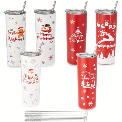 Festive Joy: Christmas Stainless Steel Insulated Tumbler - Perfect Gift for the Holiday Season!