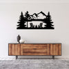 Wanderlust Mountain Metal Wall Art: A Perfect Housewarming Gift and Home Décor Marvel