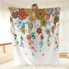 Bohemian Flower Print Blanket: A Cozy and Stylish Addition to Your Home or On-the-Go