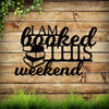 Modern Metal Wall Art: 'I'm Booked This Weekend' Library Decor and Book Sign