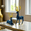 Auspicious Deer Ornaments: Resin Crafts Elk Set for Festive Home Decoration and Gifting