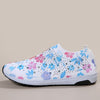 Floral Rhinestone Delight: Women's Stylish Shockproof Running Shoes for Light and Breathable Sports