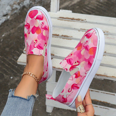 Flamingo Flair: The Ultimate Slip-On Sneakers for Stylish Comfort