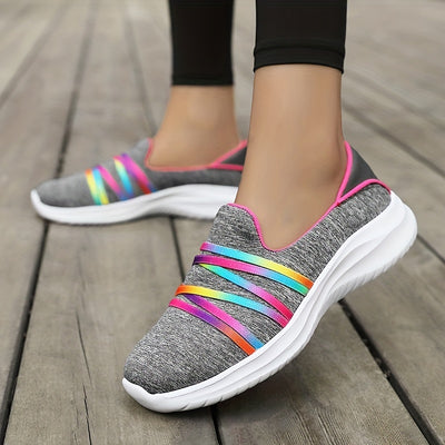 Stylish and Comfortable Women's Lightweight Slip-On Sneakers for Casual Walking