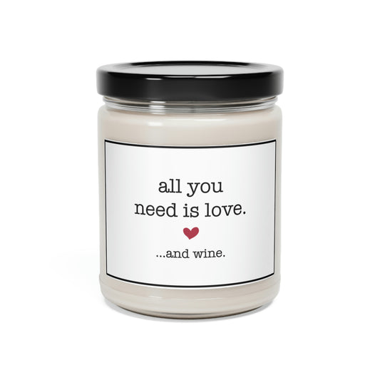 All You Need is Love - Scented Soy Candle, 9oz CJ01