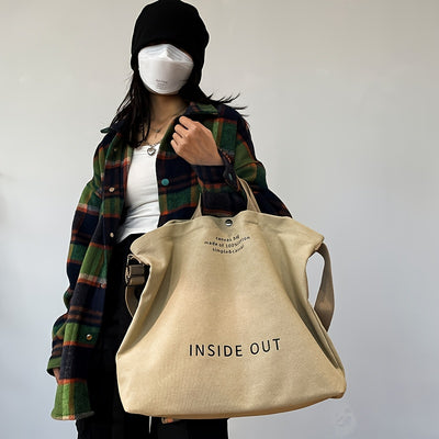 Casual Bag, Large Capacity Fashion Shoulder Bag, Zipper Trendy Handbag