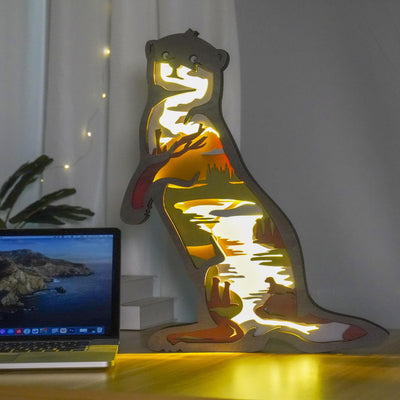 Enchanting 3D Wooden Art Animal LED Night Lights: A Captivating Blend of Art and Illumination