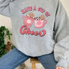 Coffee Lover's Christmas Sweatshirt: Cozy Crew Neck Long Sleeve for Women