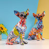 Adorable Chihuahua Puppy Ornaments: Water Transfer Crafts for Creative Home Decoration