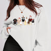 Cozy up in Style with our Animal Pattern Pullover Sweatshirt - Perfect for Fall and Winter!