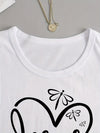 Jesus Heart Print: Women's Casual Long Sleeve Top for Spring/Fall