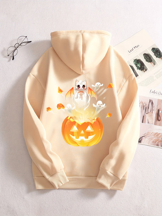 Stay warm and stylish with the Flying Cutie Cat Print Zipper Hoodie. This adorable hoodie features a cute cat print and is made with a zipper, drawstring, and kangaroo pocket for added convenience. A must-have for any cat lover looking for a casual yet fashionable look.