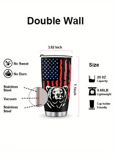 20oz Stainless Steel Travel Coffee Tumbler Cup For Men, Christmas Gift For Boyfriend Husband, Valentines Day Gifts For Husband From Wife, Anniversary Birthday Present For Him