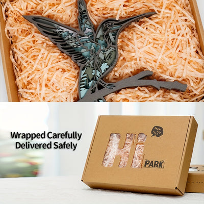 Hummingbird Delight: Exquisite Wooden Art Carving Night Light for Bedroom Décor