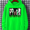 Men's Plus Size with "Film Characters" and 'The Boy Of Fall' letter Print Hoodies, Drawstring Comfortable Oversized Hooded Pullover Sweatshirt Plus Size Best Sellers