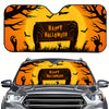 Spooktacular Halloween Printed Folding Car Windshield Sunshade: Protect Your Car from UV Rays and Celebrate the Season in Style