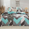 Color Block Pattern Bedding Set, 1pc * Duvet Cover + 2pcs * Pillowcase, Without Pillow Core