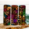 20 oz Skull and Marijuana Leaves Stainless Steel Tumbler: Insulated Travel Mug with Lid, Perfect Friend Gift