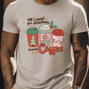 Coffee Letter: Men's Comfy Chic T-Shirt - Graphic Tee for Men's Summer Outdoor Style - Perfect Gift for Coffee-Loving Men!