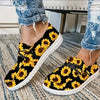 Sunflower Pattern Print Canvas Shoes for Women - Comfortable and Stylish Low Top Shoes