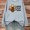 Sassy and Comfy: Women's Plus-Size Thanksgiving Casual Sweatshirt with Chicken Print