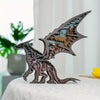 Enchanting Dragon Wooden Art Animal Figurine Lamp for Kids' Bedroom Decor - A Perfect Gift for Dragon Lovers!