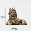 Regal Lion King Statue: Exquisite Antique Collectible Figurine for Elegant Home Decor and Memorable Gift