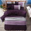 Stripe Colorblock Print Duvet Cover Set - Elegant Bedding for Bedroom or Guest Room(1*Duvet Cover + 2*Pillowcases, Without Core)