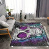 Gothic Horror Skull Area Rug: Spook up your Space with this 3D Skull Pattern Rug for Halloween Room Decor