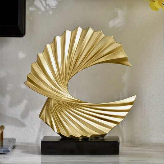 Exquisite Resin Sculpture: A High-End Bookcase Cabinet for Office and Home Decor