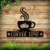 Personalized Coffee Bar Metal Sign: Stylish Wall Art and Decor for Coffee Lovers