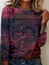 Stylish and Cozy: Graphic Print Sweatshirt - A Must-Have for Every Women's Spring-Fall Wardrobe