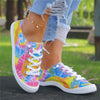 Trendy Colorful Tie-Dye Women's Canvas Shoes - Comfortable and Stylish Low Top Shoes