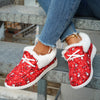 Cozy and Festive: Women's Santa Claus Canvas Shoes - The Perfect Lightweight Christmas Footwear