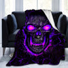 Horror Skull Print Flannel Blanket: A Cozy and Stylish Addition to Your Living Space