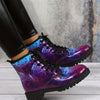 Stylish Women's Butterfly Print Ankle Boots: Fashionable Lace-up Combat Boots for a Trendy and Comfy Look