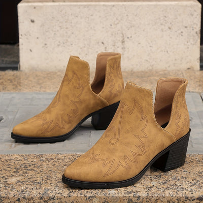 Women's Solid Color Slip-On Boots: Stylish, Comfortable, and Non-Slip for Your Vacation Outfits