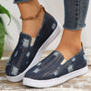 Versatile Daily Comfy Shoes: Women's Plaid Pattern Canvas Slip-Ons - Lightweight and Flat Casual Shoes