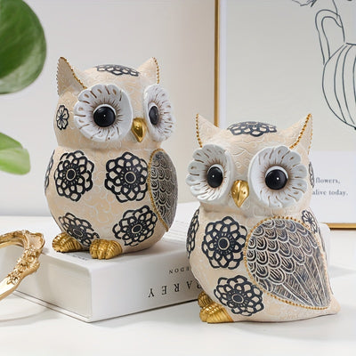 Nordic-Inspired Resin Owl Ornament: A Creative and Whimsical Home Accessory