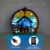 Nativity Scene: Exquisite 3D Wooden Art Carving for Holiday Décor and Memorable Art Night Light