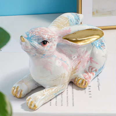 Whimsical Bunny Crafts: Charming Room Figurine for Modern Home Decor and Creative Living