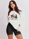 Introducing the Faith, Love & Christmas Sweatshirt - the perfect blend of comfort and style for women. Made with a loose fit, this cozy sweatshirt allows for easy movement while providing a chic and fashionable look. Spread the message of faith and love this holiday season with this must-have addition to your wardrobe.